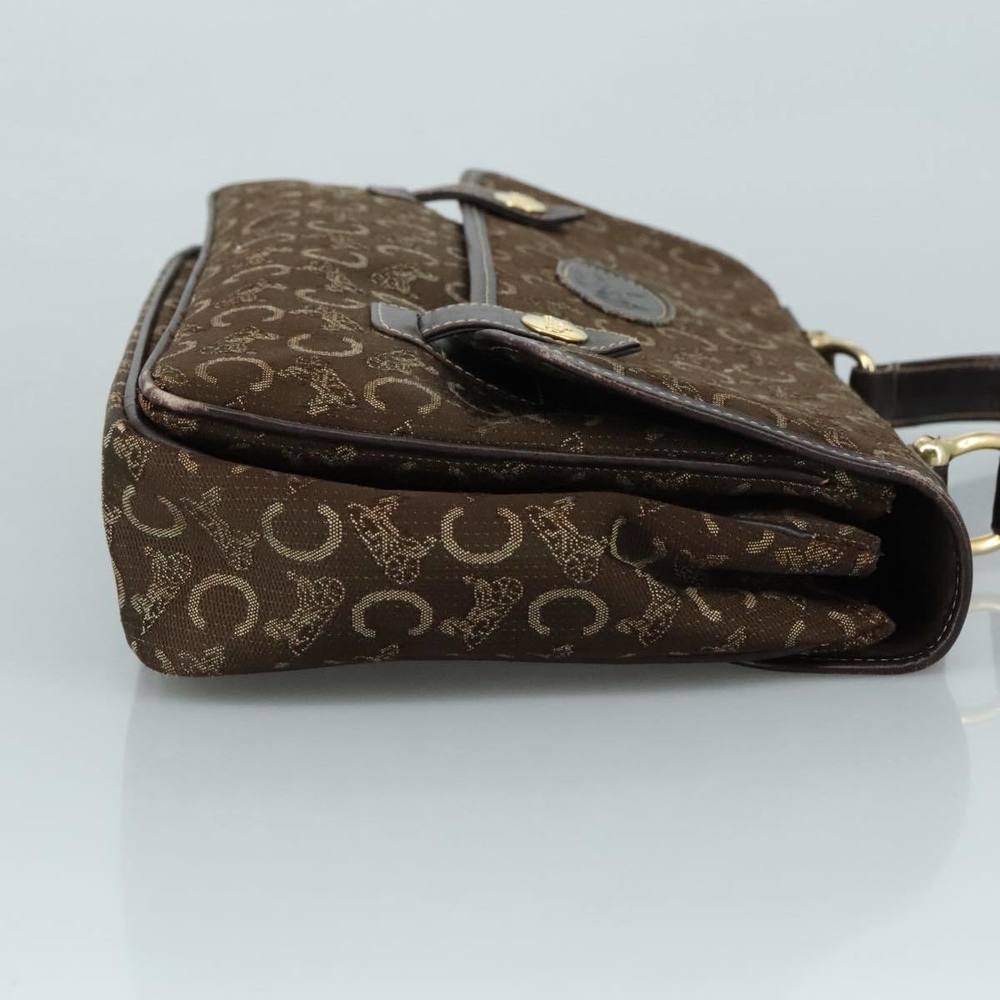 CELINE C Sulky Hand Bag Canvas Brown Auth 97779 - Picture 3 of 16